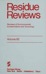 Residue Reviews: Reviews of Environmental Contamination and Toxicology