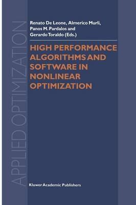 High Performance Algorithms and Software in Nonlinear Optimization - cover