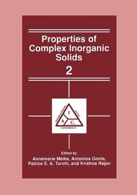 Properties of Complex Inorganic Solids 2 - cover