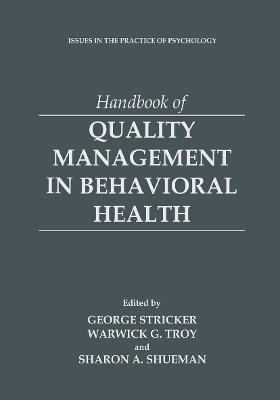 Handbook of Quality Management in Behavioral Health - cover