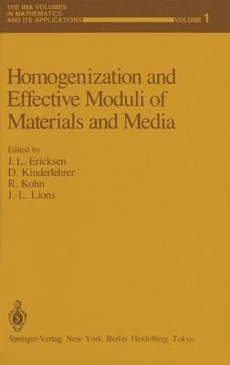 Homogenization and Effective Moduli of Materials and Media - cover