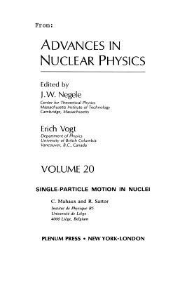 Advances in Nuclear Physics: Volume 20 - cover