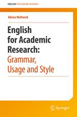 English for Academic Research: Grammar, Usage and Style