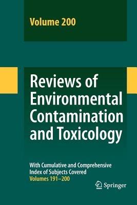 Reviews of Environmental Contamination and Toxicology 200 - cover