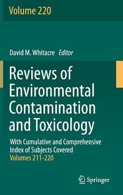 Reviews of Environmental Contamination and Toxicology - cover