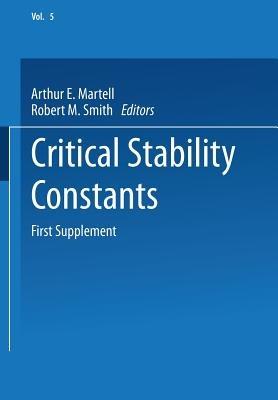 Critical Stability Constants: First Supplement - cover