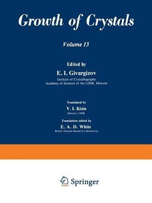 Growth of Crystals: Volume 13 - cover