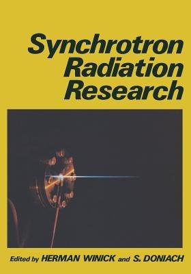 Synchrotron Radiation Research - Herman Winick,S. Doniach - cover