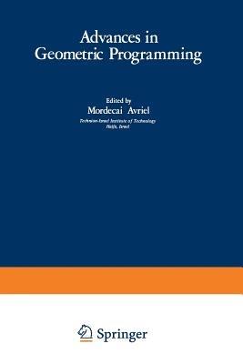 Advances in Geometric Programming - Mordecai Avriel - cover