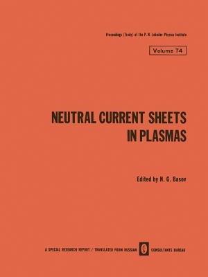 Neutral Current Sheets in Plasmas - cover