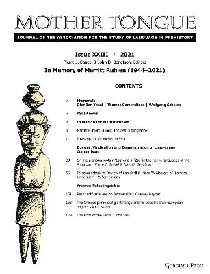 Mother Tongue: 2021 - cover