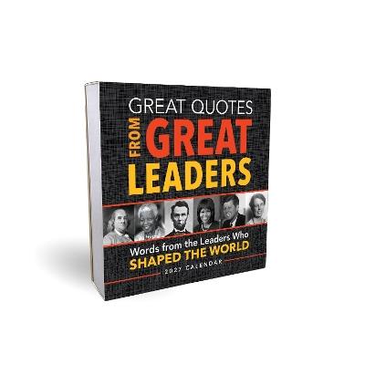 2027 Great Quotes From Great Leaders Boxed Calendar - Sourcebooks - cover