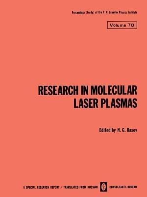 Research in Molecular Laser Plasmas - cover