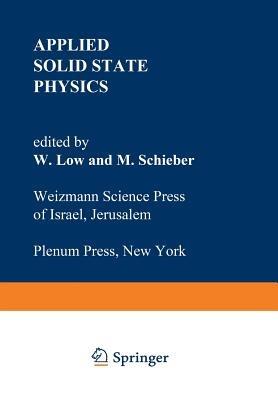 Applied Solid State Physics - W. Low - cover