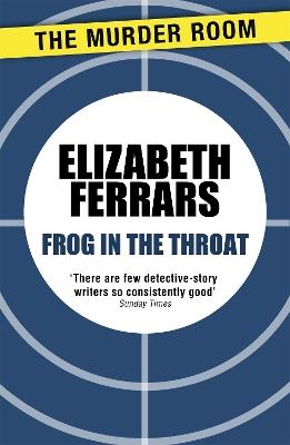 Frog in the Throat - Elizabeth Ferrars - cover