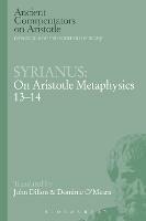 Syrianus: On Aristotle Metaphysics 13-14