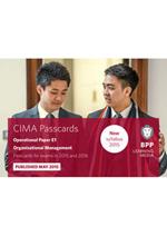 CIMA E1 Organisational Management: Passcards