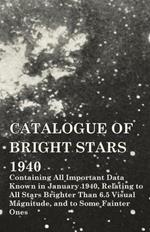 Catalogue of Bright Stars 1940