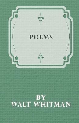 Poems by Walt Whitman - Walt Whitman - cover