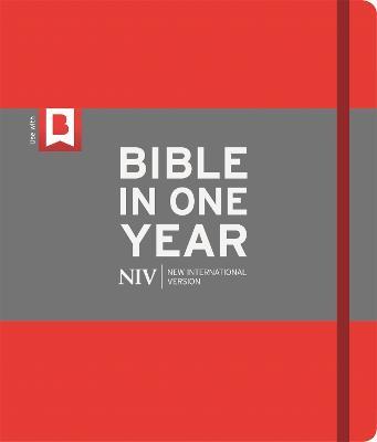 NIV Journalling Bible in One Year: Red - New International Version - cover