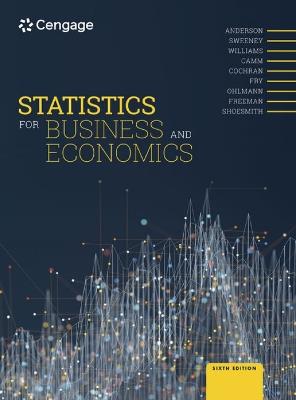Statistics for Business and Economics - Jeffrey Camm,David Anderson,Dennis Sweeney - cover