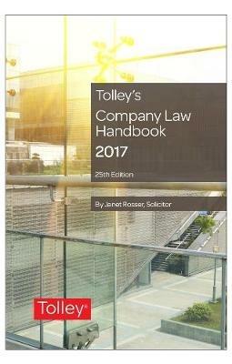 Tolley's Company Law Handbook - Emma Szelepet - cover