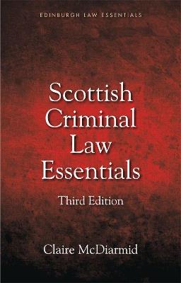 Scottish Criminal Law Essentials - Claire McDiarmid - cover