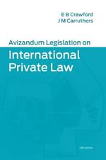 Avizandum Legislation on International Private Law