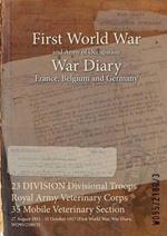 23 DIVISION Divisional Troops Royal Army Veterinary Corps 35 Mobile Veterinary Section: 27 August 1915 - 31 October 1917 (First World War, War Diary, WO95/2180/3)