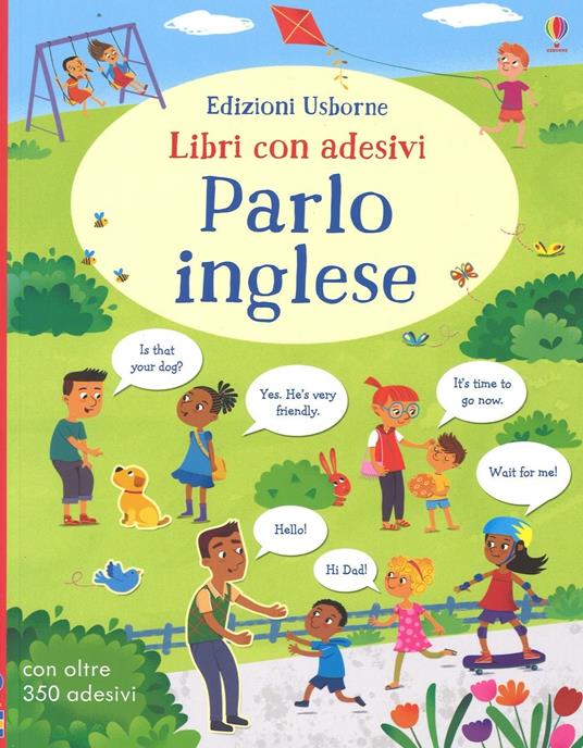 Parlo inglese. Con adesivi. Ediz. illustrata - Mairi Mackinnon,Marcella Grassi - copertina