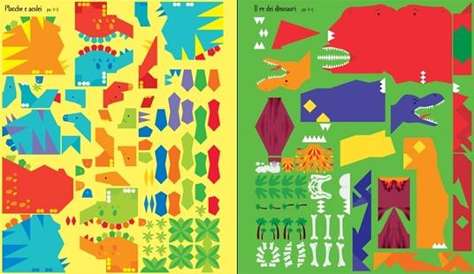 Dinosauri. Mosaici attacca e stacca. Ediz. illustrata - Kirsteen Robson,Carly Davies - 4