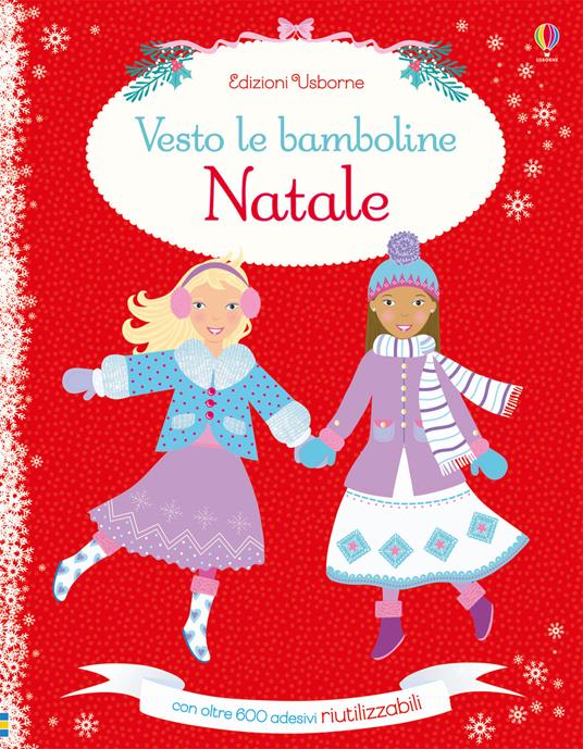 Vesto le bamboline per Natale. Con adesivi. Ediz. illustrata - Leonie Pratt,Stella Baggott - copertina