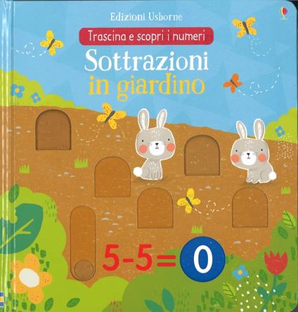 Sottrazioni in giardino. Trascina e scopri. Ediz. illustrata - Hannah Watson - copertina