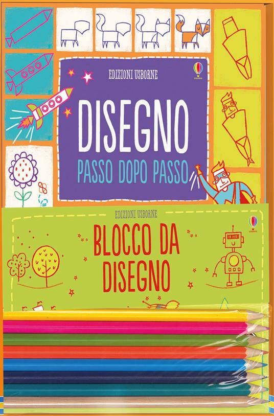 Disegno passo dopo passo. Ediz. illustrata. Con gadget - Fiona Watt - copertina