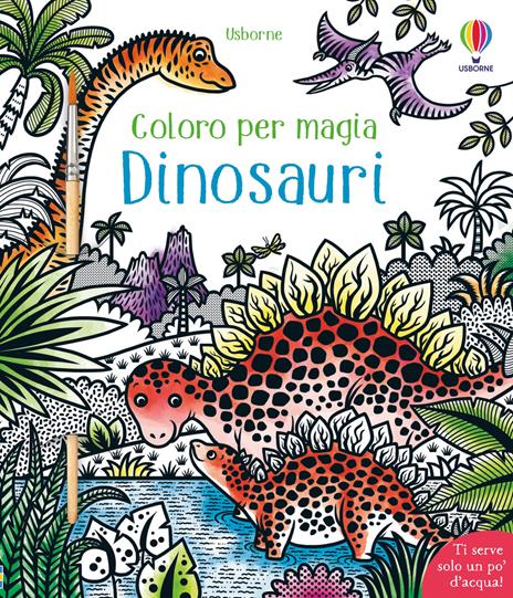 Dinosauri. Ediz. a colori. Con pennello - Lucy Bowman - copertina