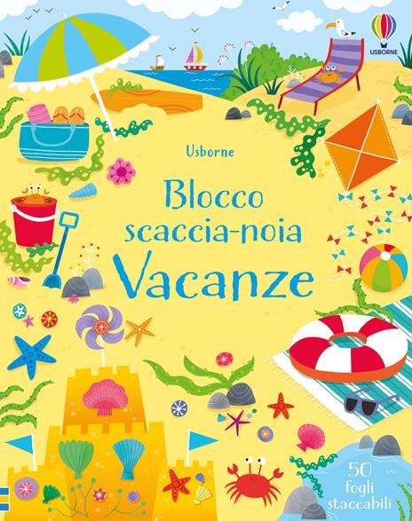 Vacanze. Blocco scaccia-noia - Kirsteen Robson,Sam Smith - copertina