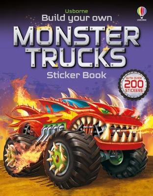 Build Your Own Monster Trucks Sticker Book - Simon Tudhope - cover