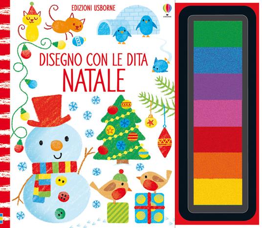 Natale. Disegno con le dita. Ediz. a colori. Con gadget - Fiona Watt - copertina