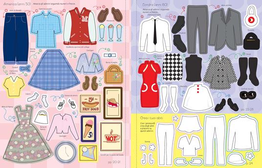 La moda del passato. Con adesivi. Ediz. a colori - Lucy Bowman,Louie Stowell - 3