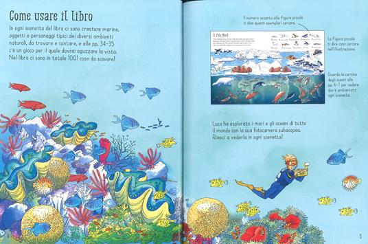 1001 cose da trovare nel mare. Ediz. a colori - Katie Daynes,Susanna Davidson - 2