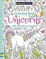 Colouring Book Unicorns with Rub Downs