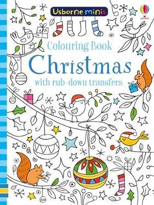 Colouring Book Christmas with rub-down transfers - Kirsteen Robson - cover