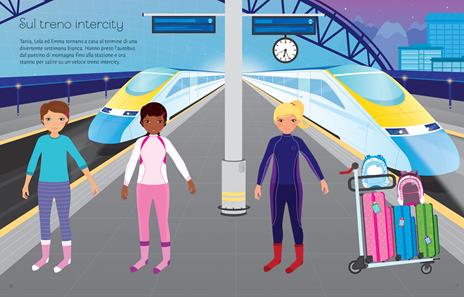 In viaggio. Vesto le bamboline. Con adesivi. Ediz. a colori - Fiona Watt - 2