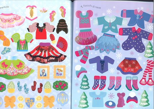 Natale. Vesto le bamboline. Con adesivi. Ediz. a colori - Leonie Pratt,Catriona Clarke - 4
