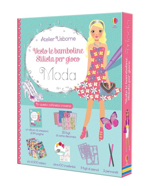 Moda. Vesto le bamboline. Stilista per gioco. Con gadget. Con Adesivi - Fiona Watt - copertina