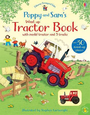 Poppy and Sam's Wind-Up Tractor Book - Heather Amery,Sam Taplin - cover