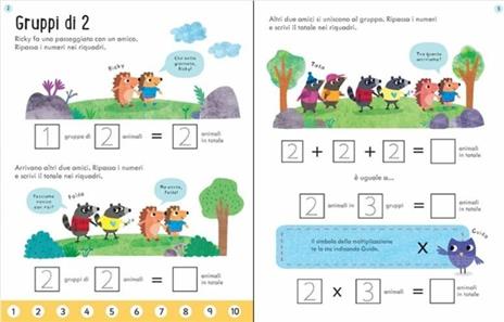 Tabelline del 2, 5, e 10 . Libro disegno e cancello. Primi mattoncini. Con gadget - Holly Bathie - 2