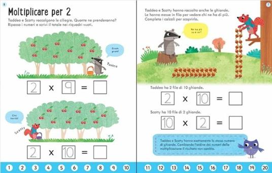 Tabelline del 2, 5, e 10 . Libro disegno e cancello. Primi mattoncini. Con gadget - Holly Bathie - 3