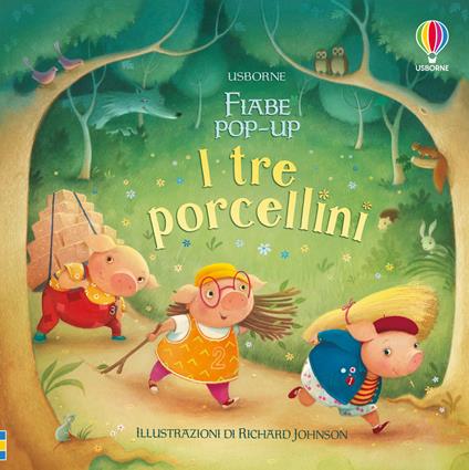 I tre porcellini. Libro pop-up. Ediz. a colori - Susanna Davidson - copertina