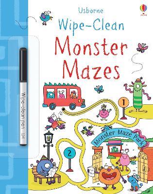 Wipe-Clean Monster Mazes - Jane Bingham - cover